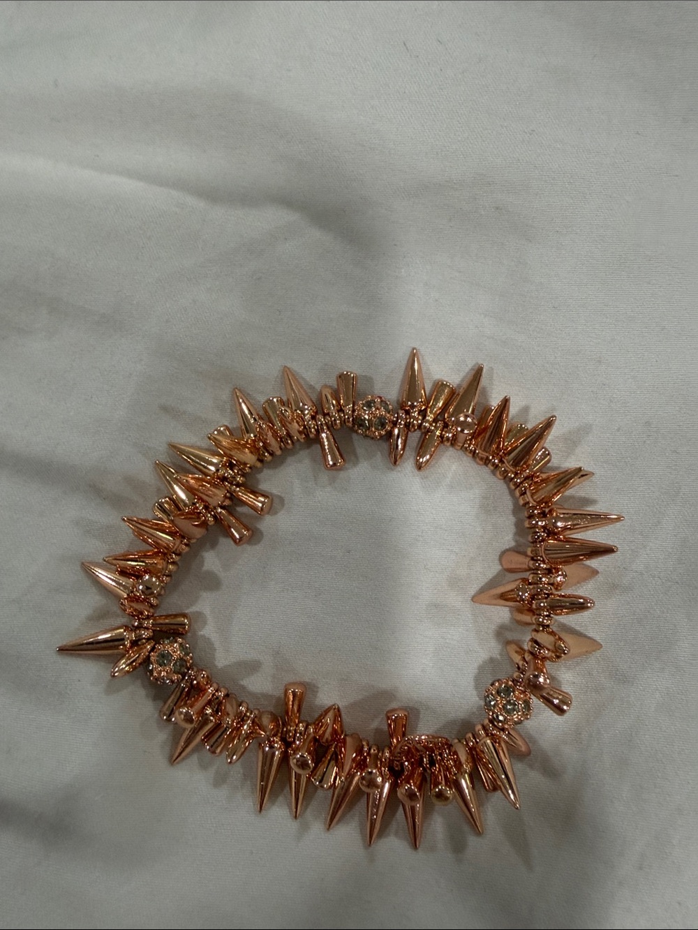 Trendy boutique Rose Gold Spike Stretch Bracelet